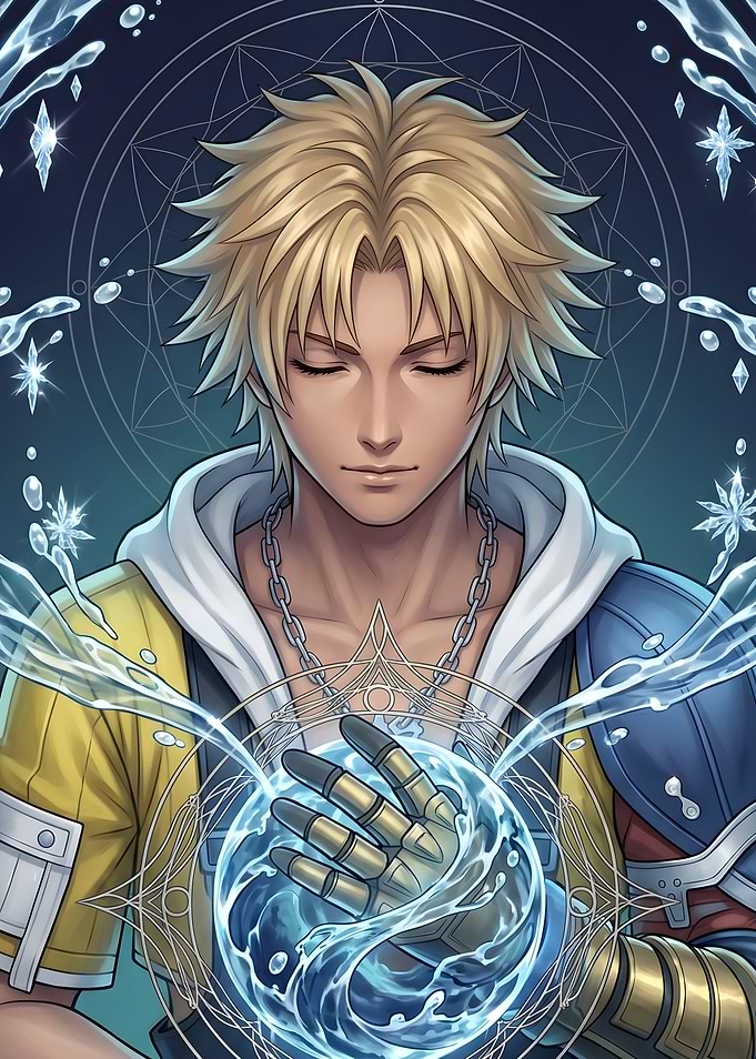 Tidus Final Fantasy X Water Magic