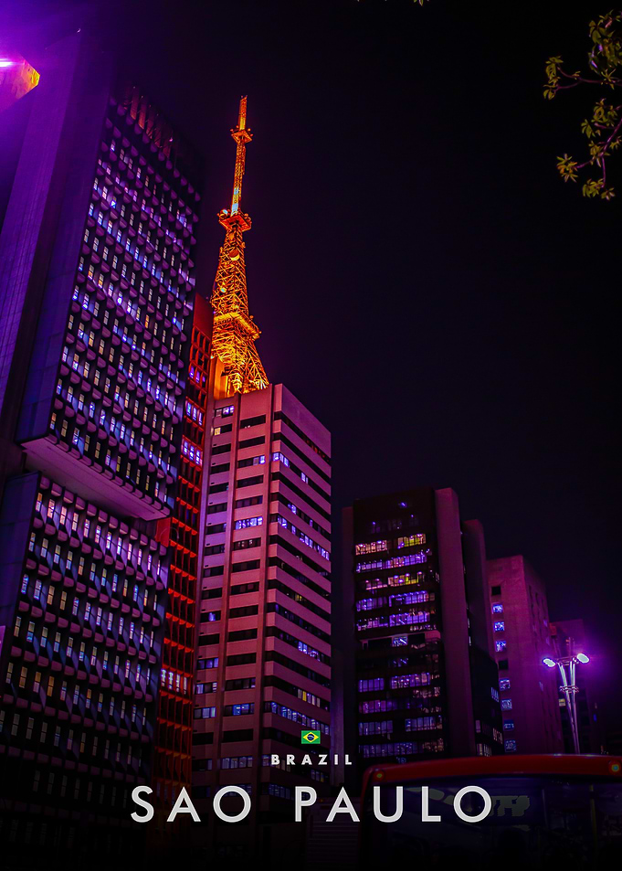Sao Paulo Skyline at Night