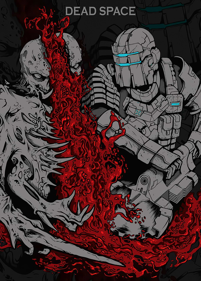 Dead Space Necromorph vs Isaac Clarke
