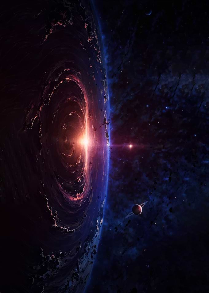 Cosmic Wormhole with Planet