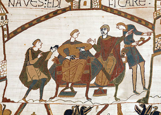 Duke William Orders ships to be Built Bayeux Tapestry Scene 35