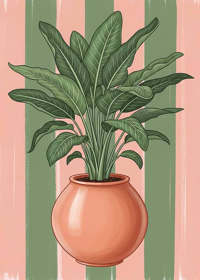 Potted Bird of Paradise Plant