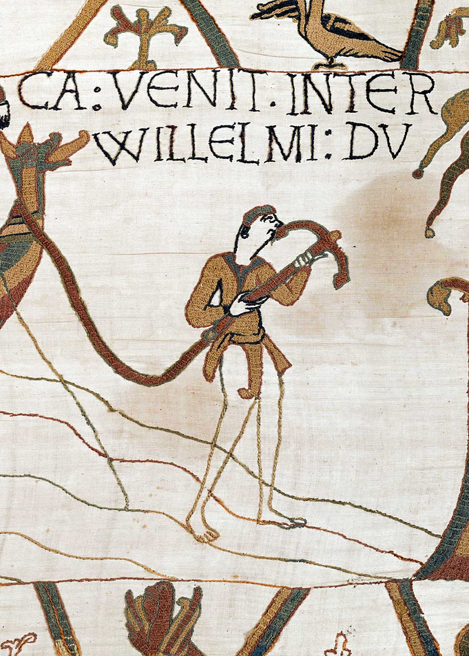 An English Ship Lands in the Realm of Duke William Bayeux Tapestry Scene 34