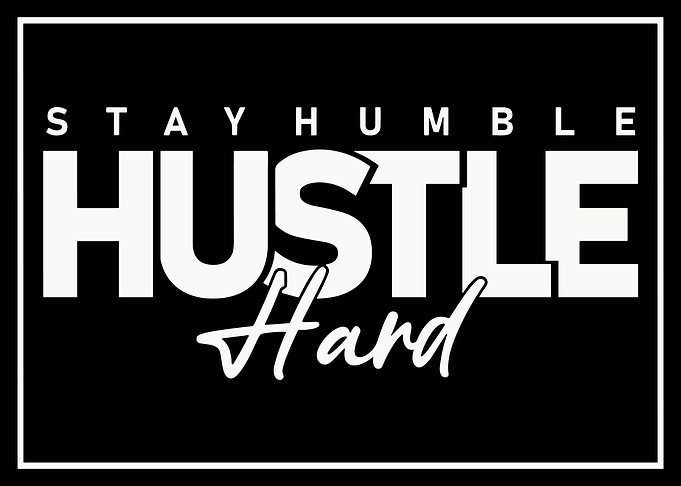 Stay Humble Hustle Hard Poster, Motivational Quote Wall Art, Minimalist Office Print