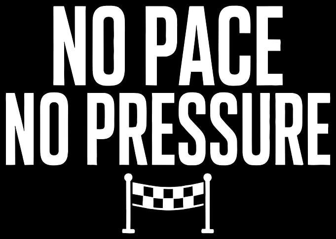 No Pace No Pressure Text Art