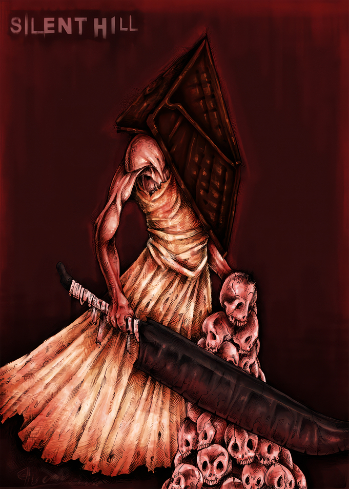 Pyramid Head with Skull Great Knife silent hill
