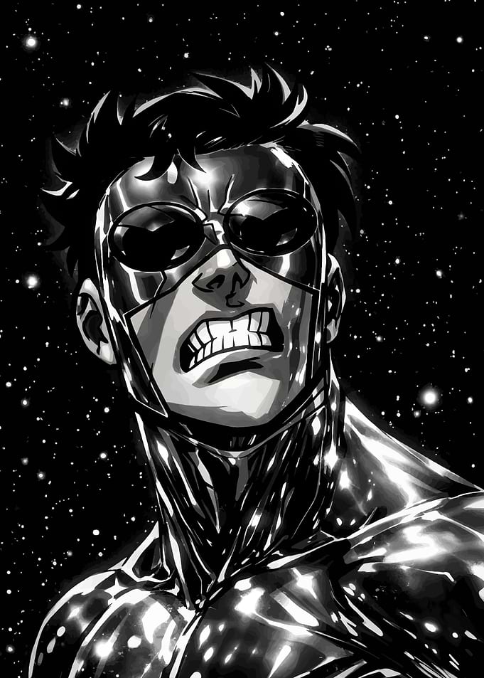 Comic Book Hero in Space