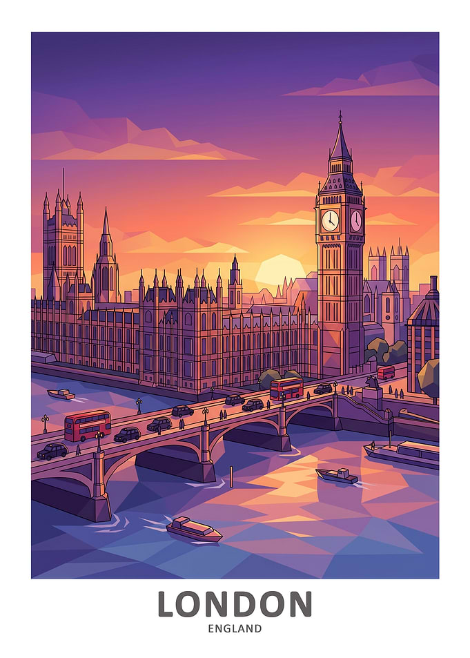 London Skyline at Sunset