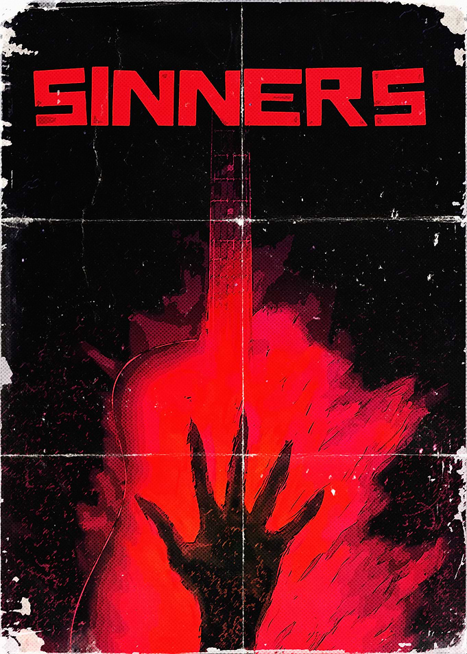 Sinners Guitar Fire Demon Hand