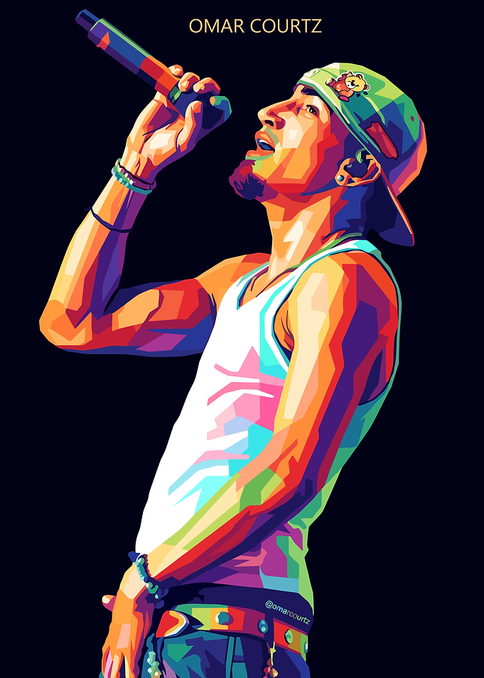 Omar Courtz Pop Art Portrait