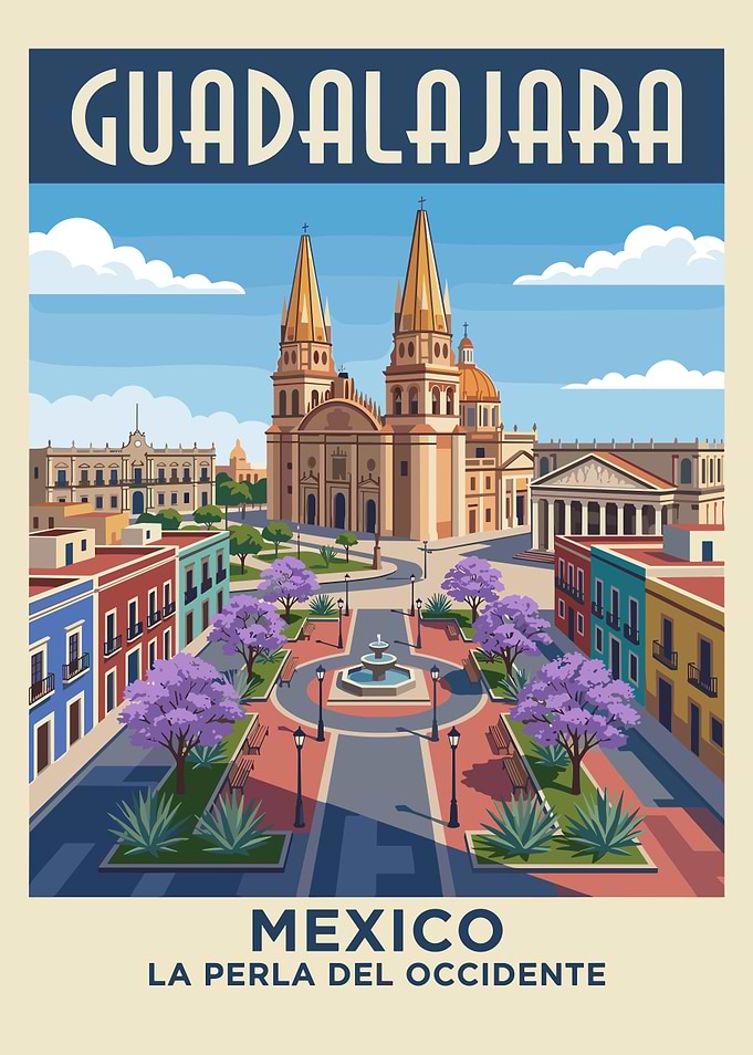 Guadalajara Travel Poster