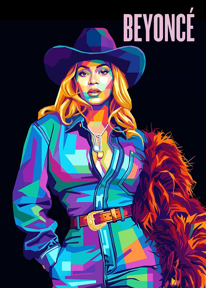 Beyoncé Pop Art Portrait