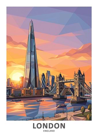 London Skyline at Sunset