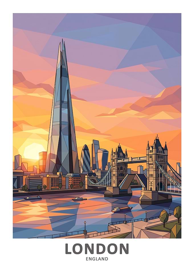 London Skyline at Sunset