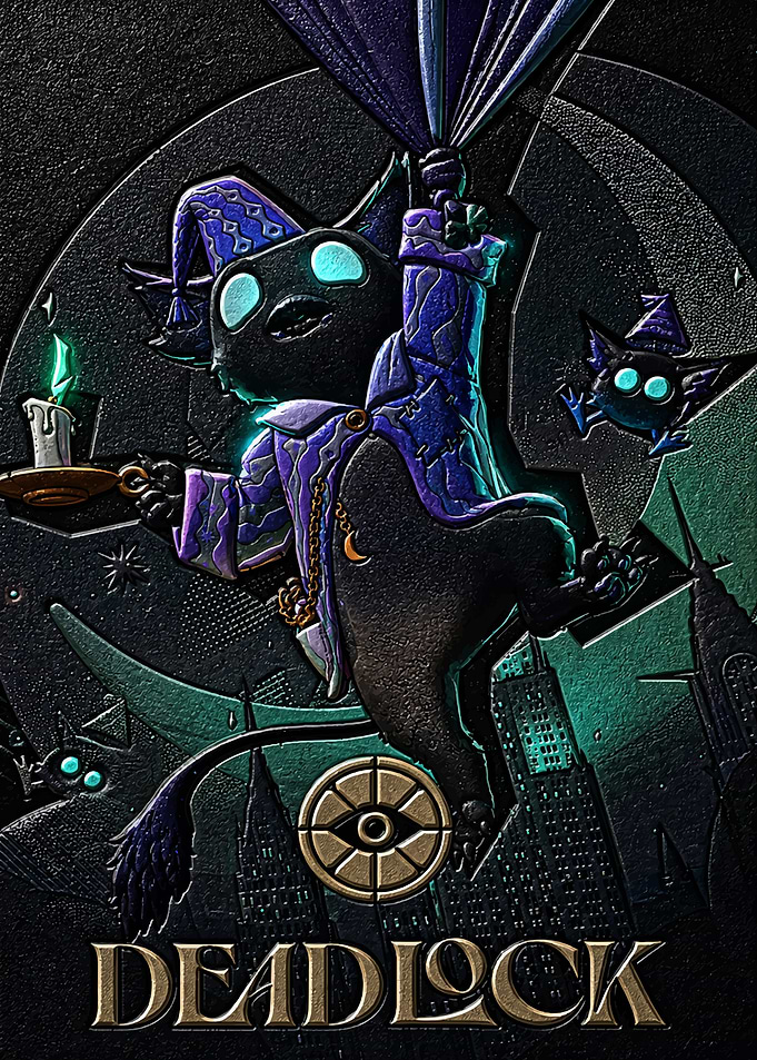 Deadlock Black Cat Character Art