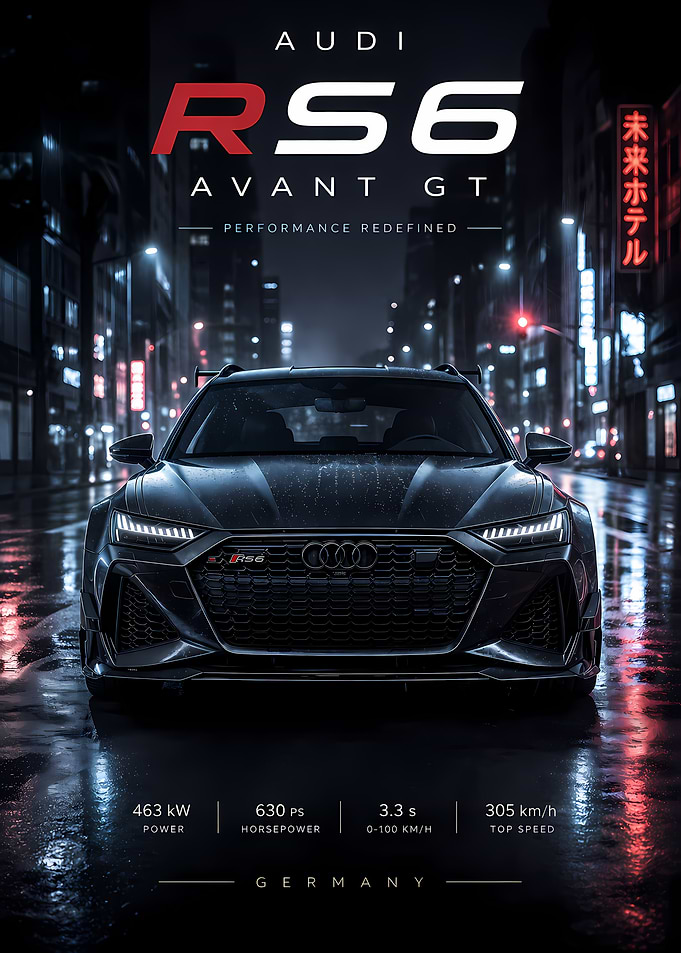 Audi RS6 Avant GT Poster