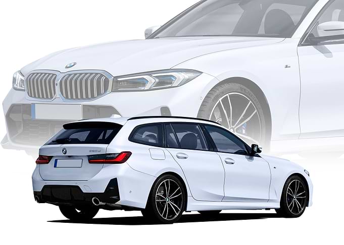White BMW 3 Series Wagon