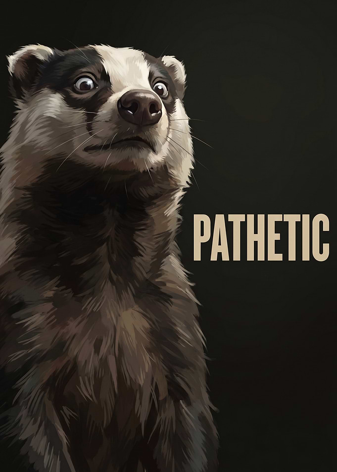 Pathetic Badger Meme