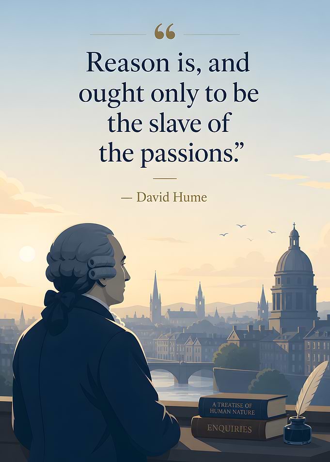 David Hume Quote on Reason and Passions