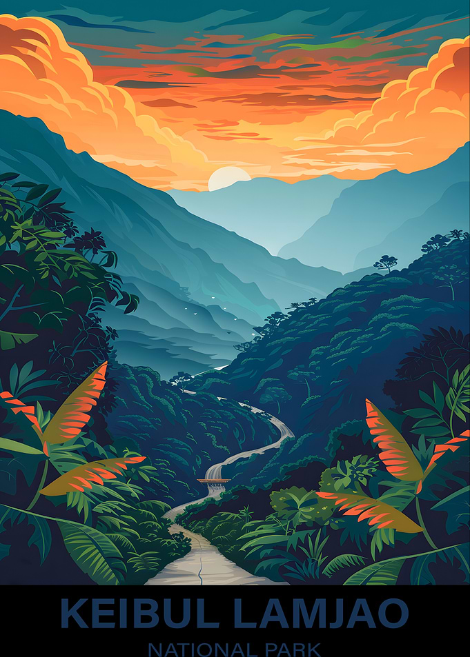 Keibul Lamjao National Park Poster