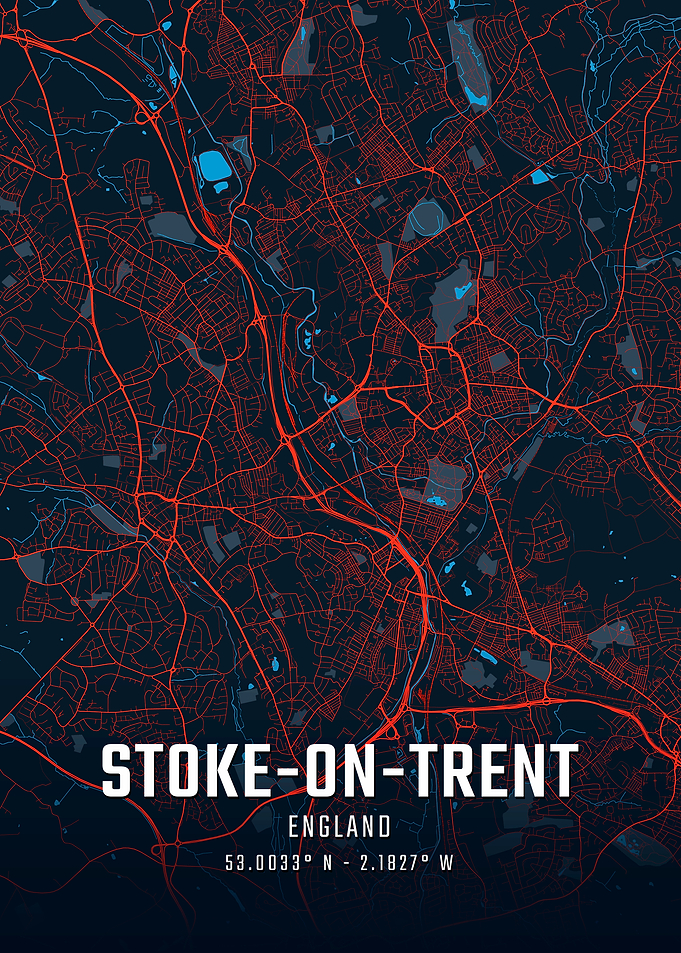 Stoke-on-Trent City Map