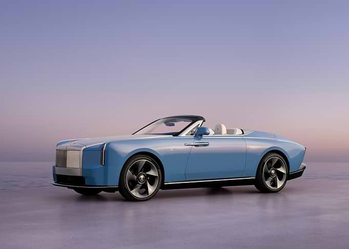 Blue Rolls-Royce Boat Tail Convertible
