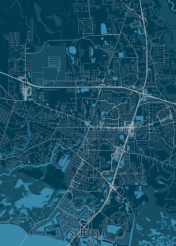 Slidell City Map