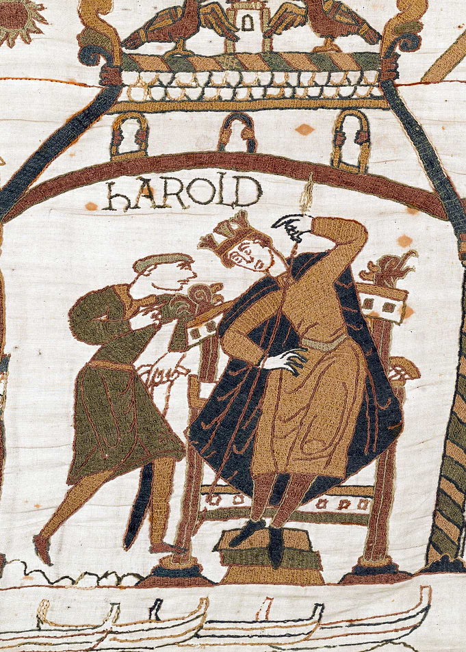 King Harold Bayeux Tapestry Scene 33