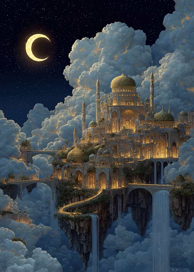 Floating City in the Clouds