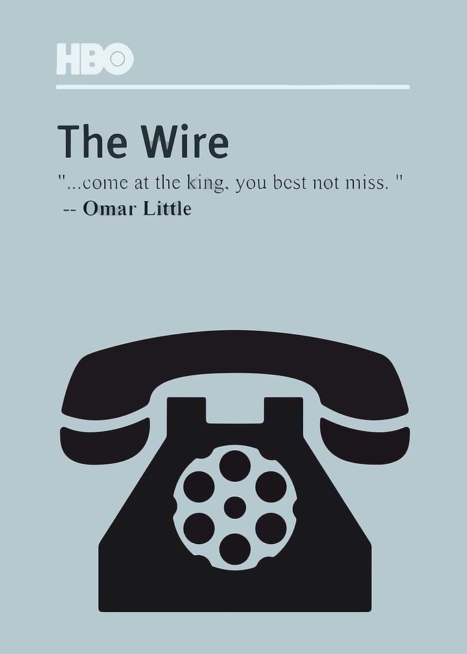 The Wire HBO Minimalist Poster