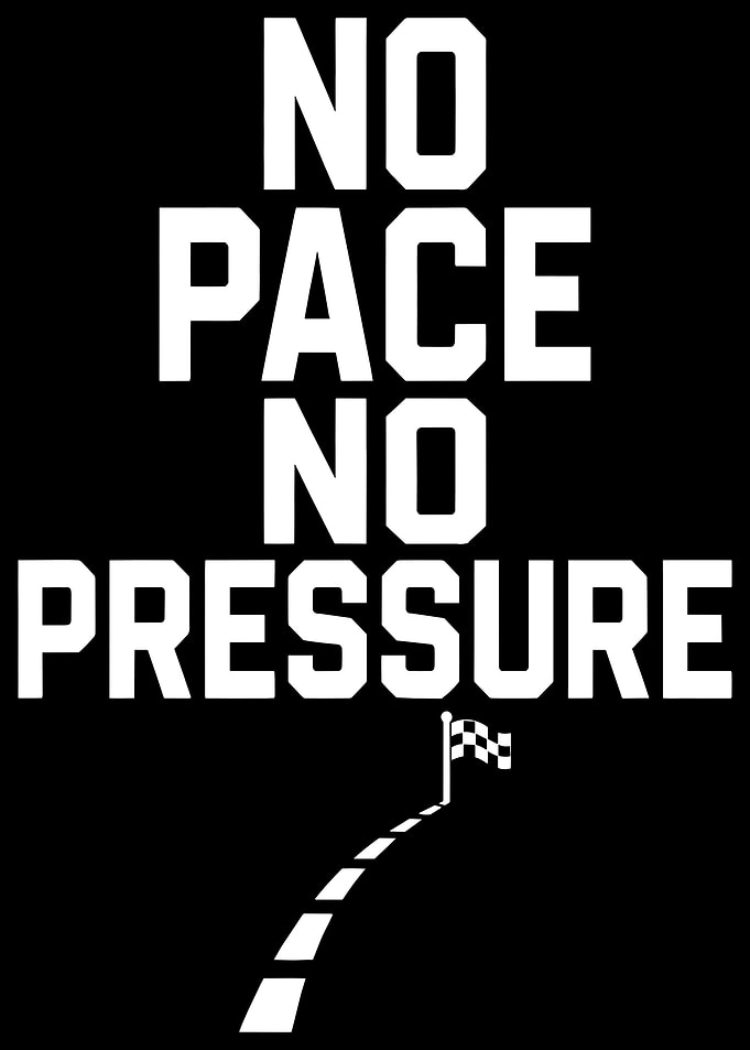 No Pace No Pressure Text Art