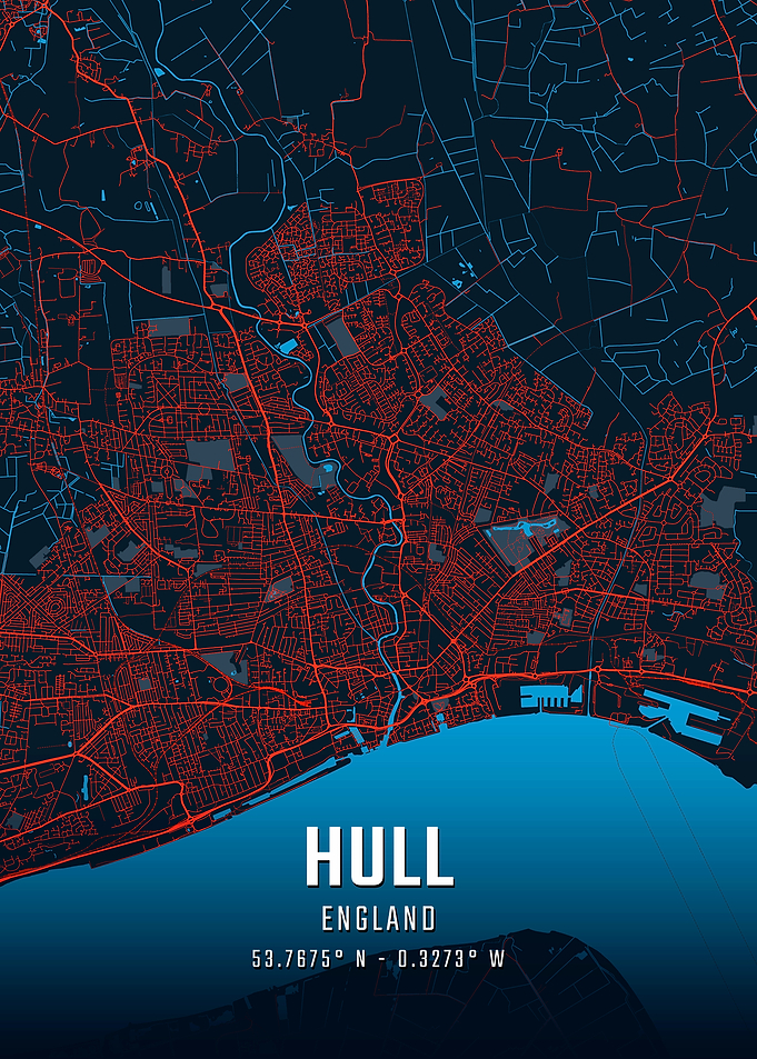 Hull England City Map