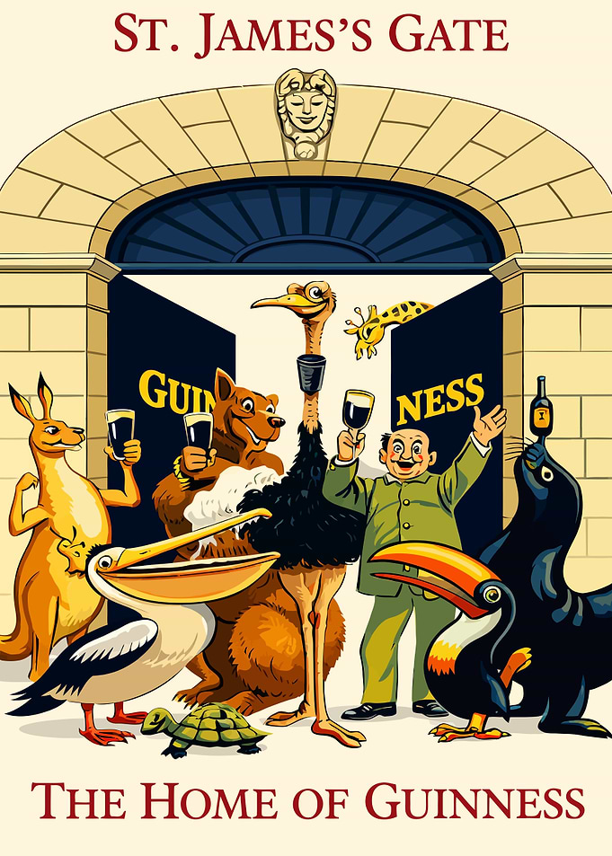 St. James's Gate Home of Guinness Animals