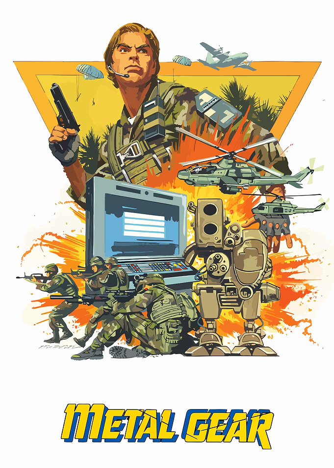 Metal Gear Video Game Art