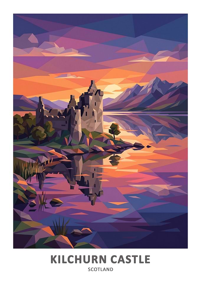 Kilchurn Castle at Sunset