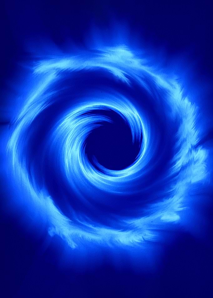 Blue Swirling Vortex