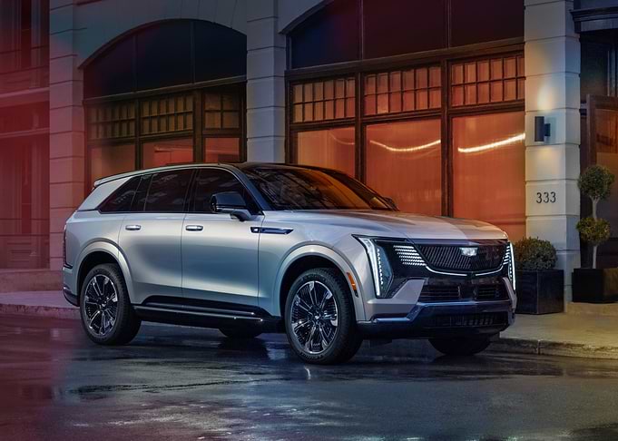Cadillac Lyriq SUV on City Street