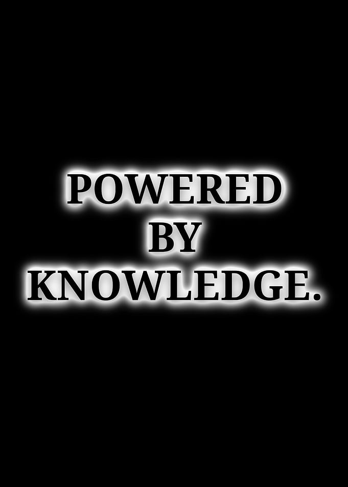 Powered by Knowledge text art