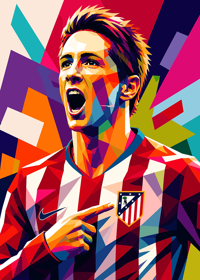 Fernando Torres Pop Art Portrait