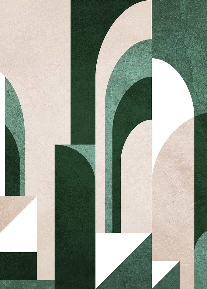 Geometric Archway Abstract Art