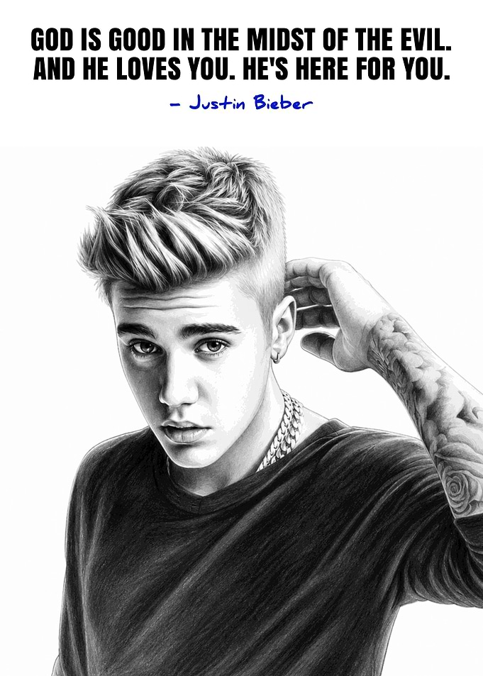 Justin Bieber Quote Art