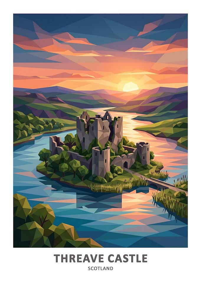 Threave Castle at Sunset