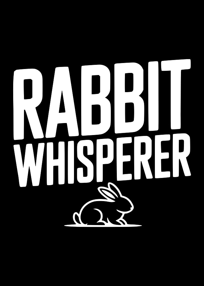 Rabbit Whisperer Text Art