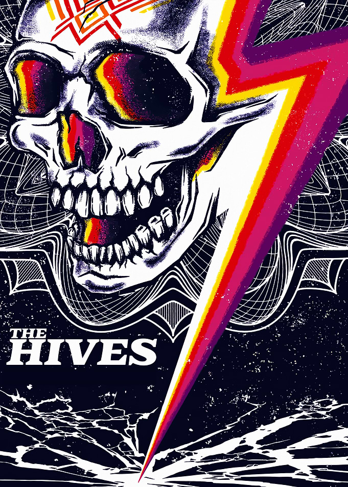 The Hives Skull Lightning Bolt