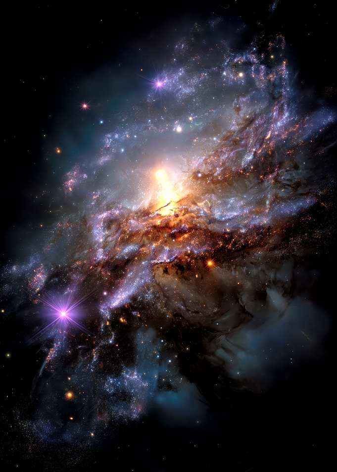 Vibrant Galaxy Nebula