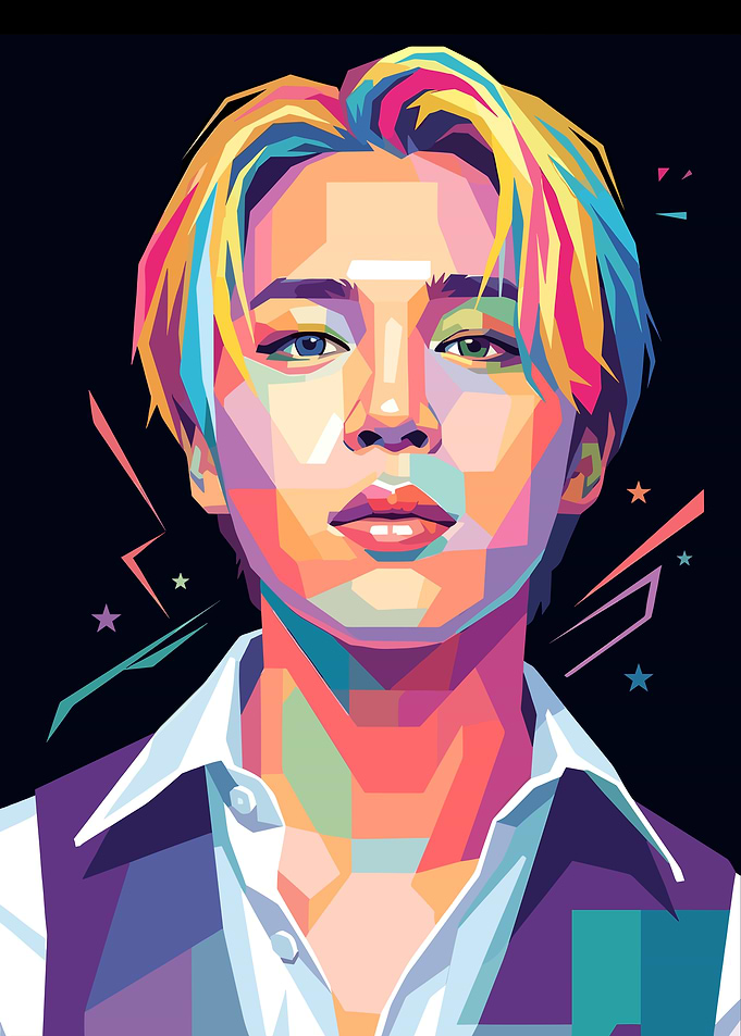 Jimin Pop Art Portrait