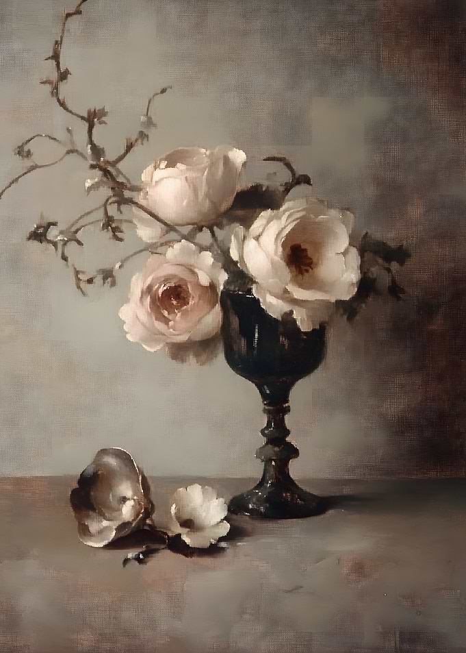 Still Life with Roses and Goblet