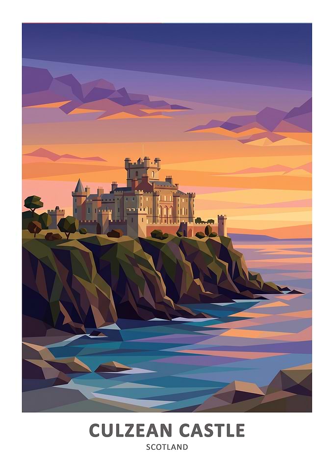 Culzean Castle at Sunset