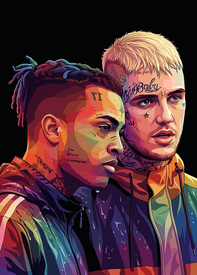 XXXTentacion and Lil Peep Portrait