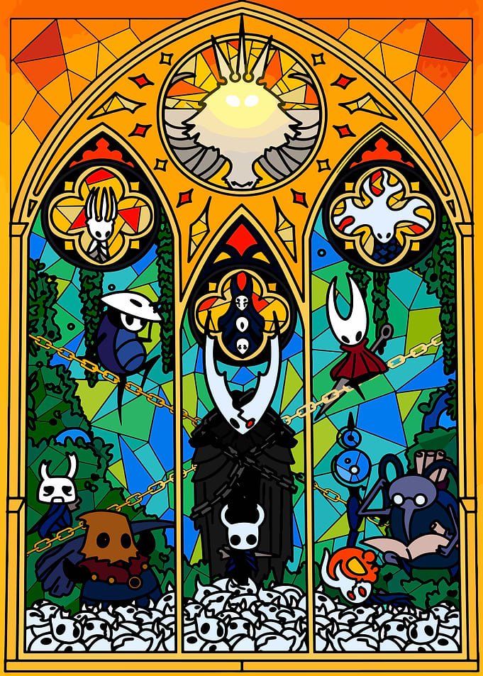 Hollow Knight Stained Glass Art